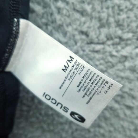 Sugoi M Fusion 13.5" H Black A-Line Activewear Skort 31" 5.25" 7.5" - Picture 9 of 10